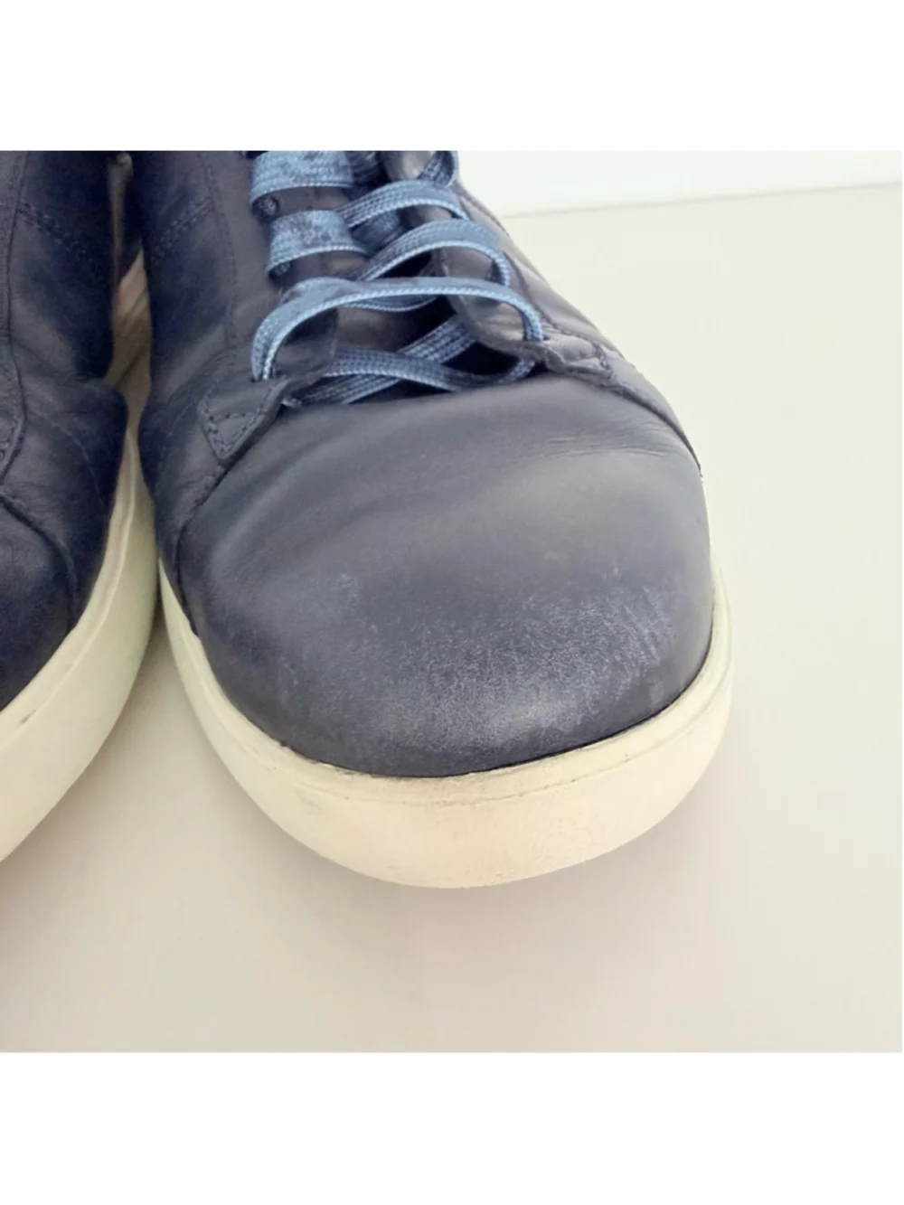 Cole Haan Grand OS Reagan Navy Blue Leather Sneakers Men's Size 12